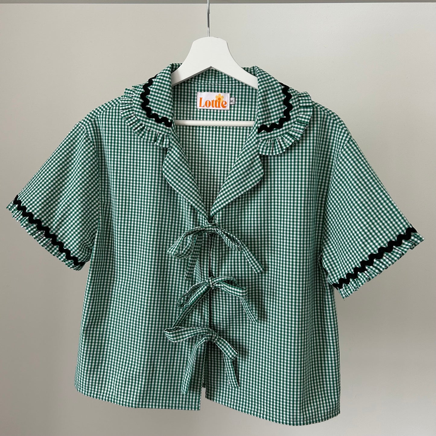 The Ellie Set in Green Gingham