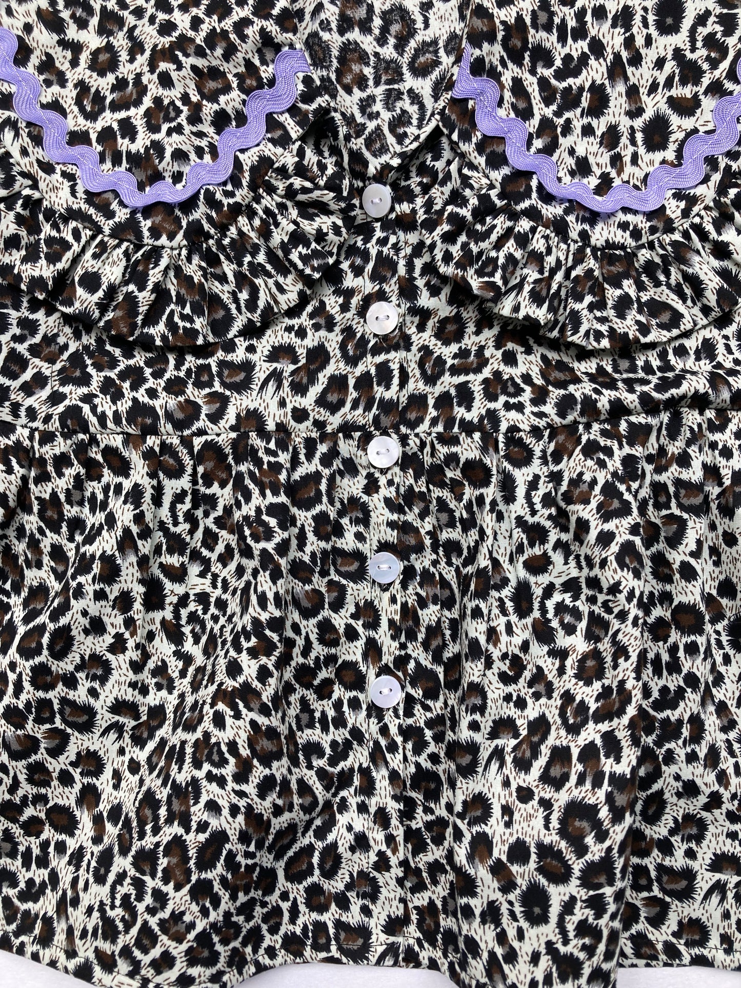 The Betsy Blouse in Leopard Print