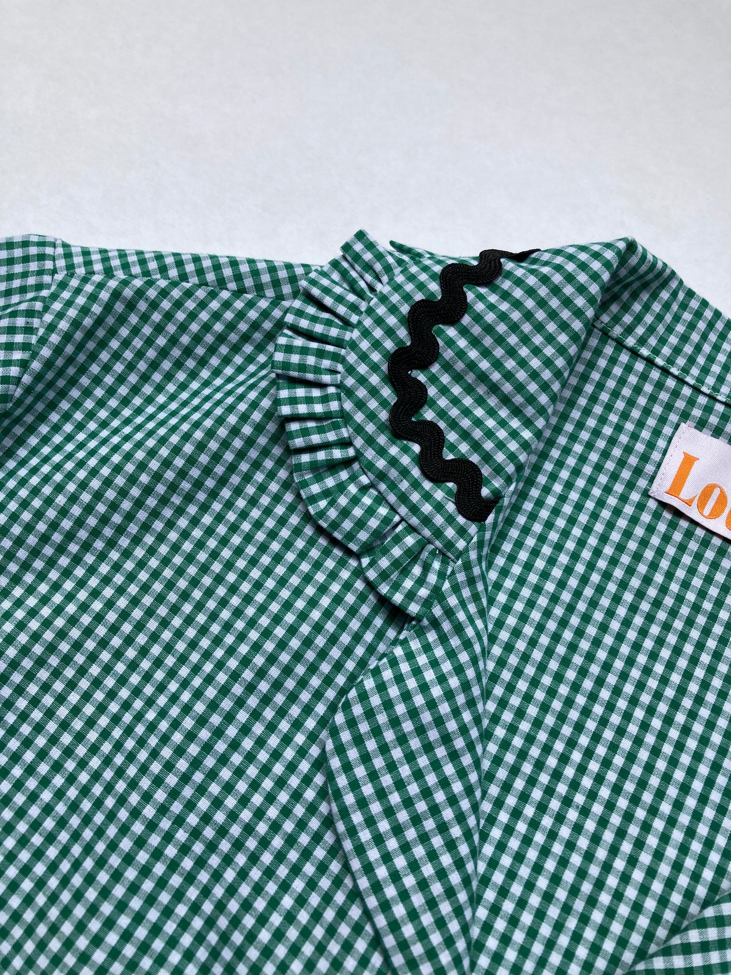 The Ellie Set in Green Gingham