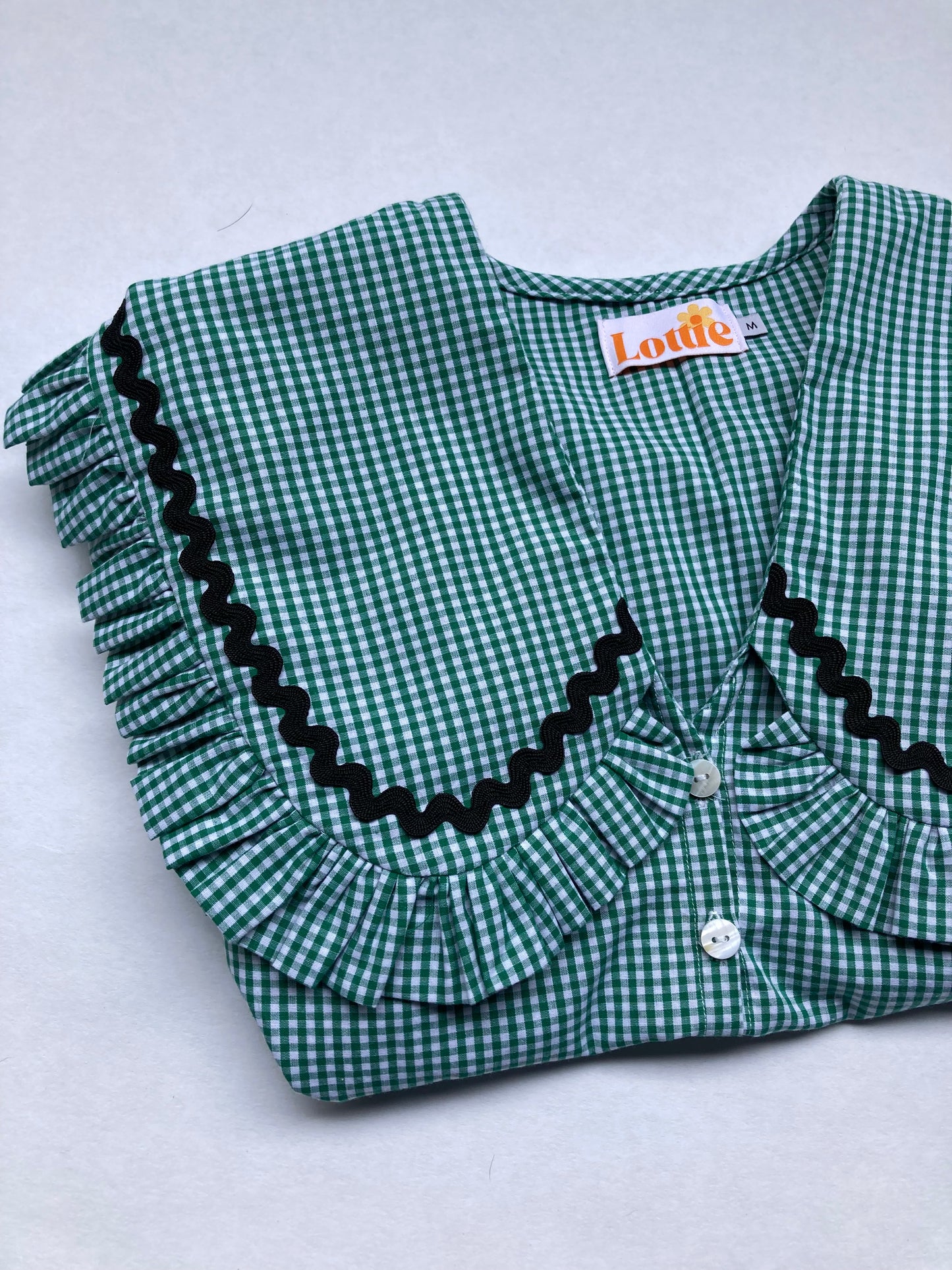 The Betsy Set in Green Gingham