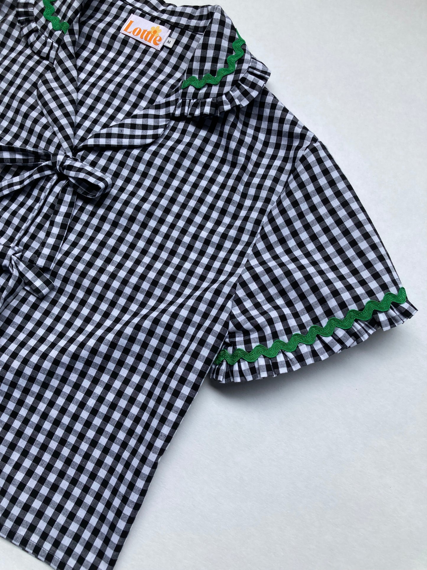 The Ellie Set in Black Gingham