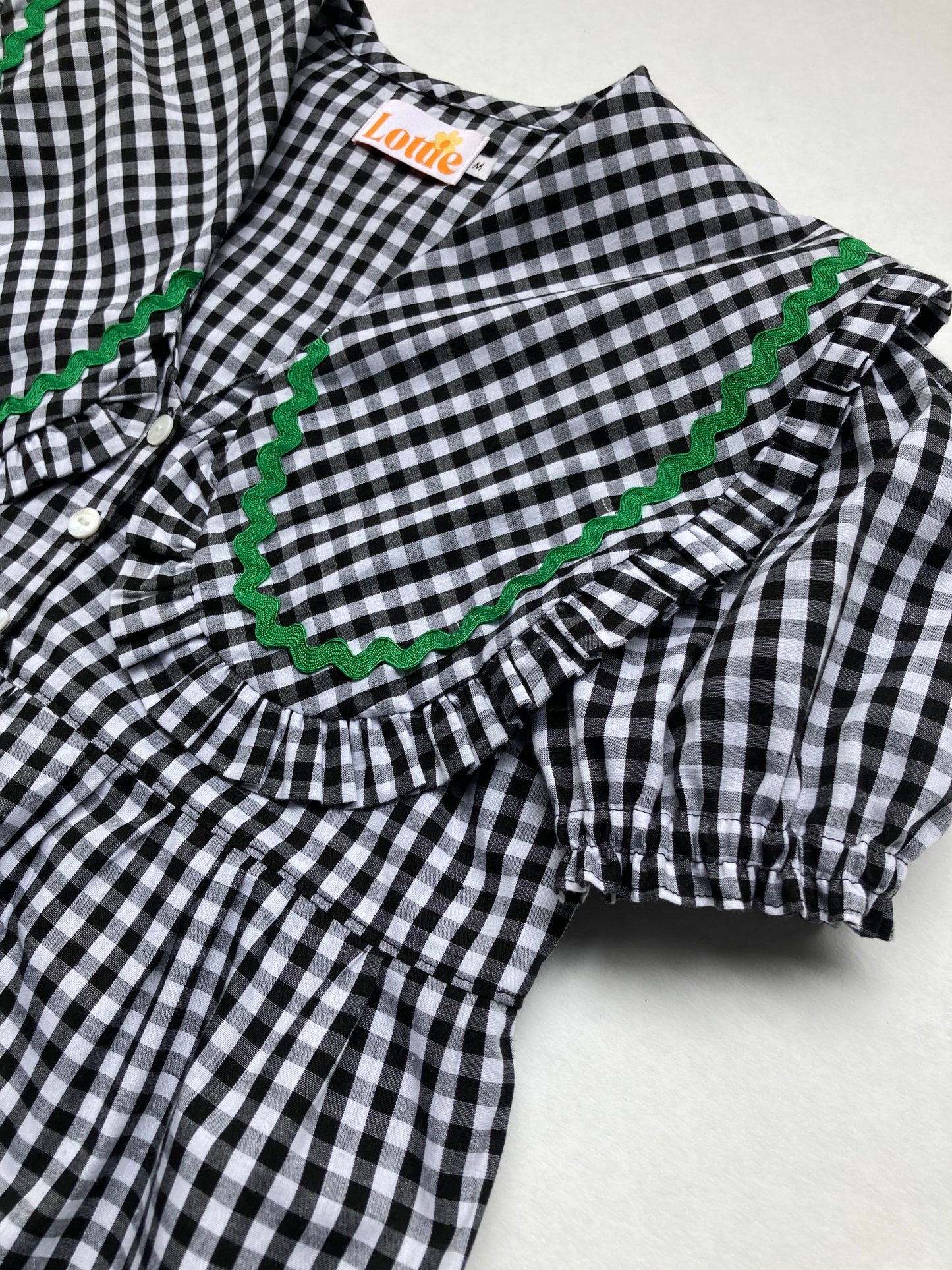 The Betsy Set in Black Gingham