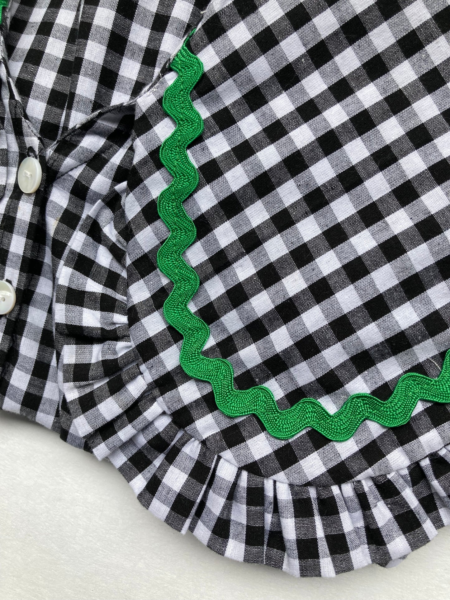 The Betsy Set in Black Gingham
