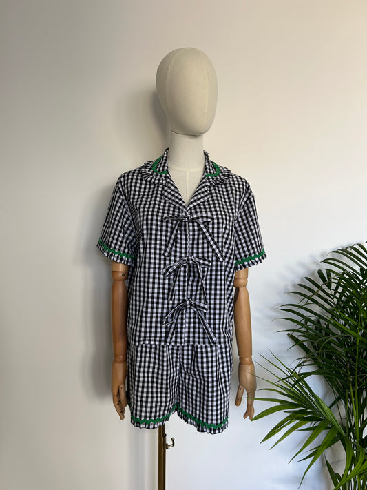 The Ellie Set in Black Gingham