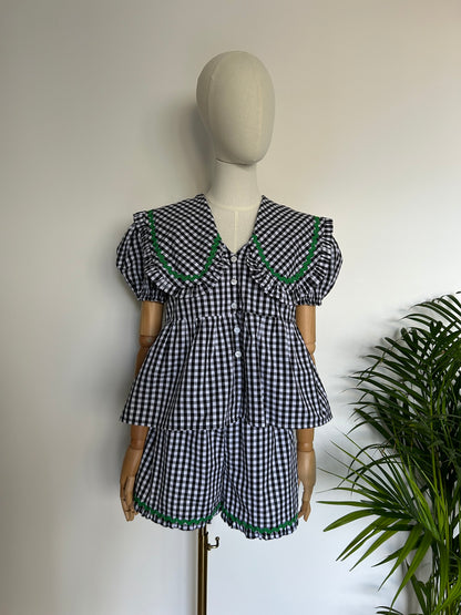 The Betsy Set in Black Gingham