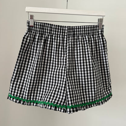 The Betsy Set in Black Gingham