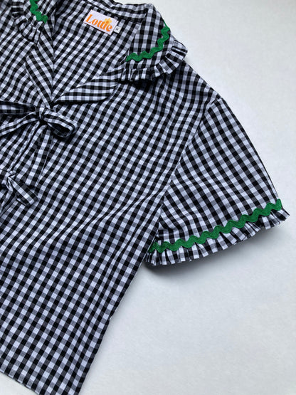 The Ellie Set in Black Gingham