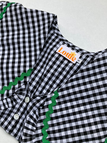The Betsy Set in Black Gingham