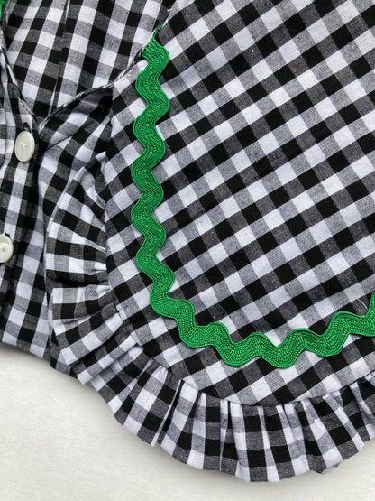 The Betsy Set in Black Gingham